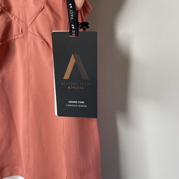 ATHLETA x Allyson Felix Womens Legend Tank NEW Sz XS Racerback Top Muted Red - Picture 7 of 15